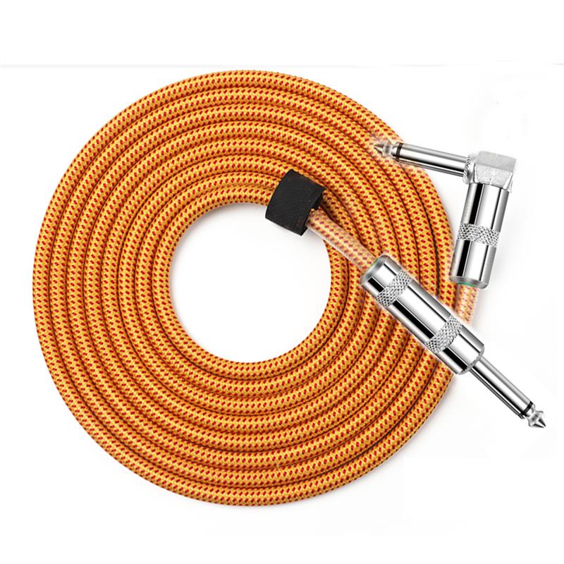 YELLOW CABLE CABLE GUITARE SPIRALE JACK-JACK 6M