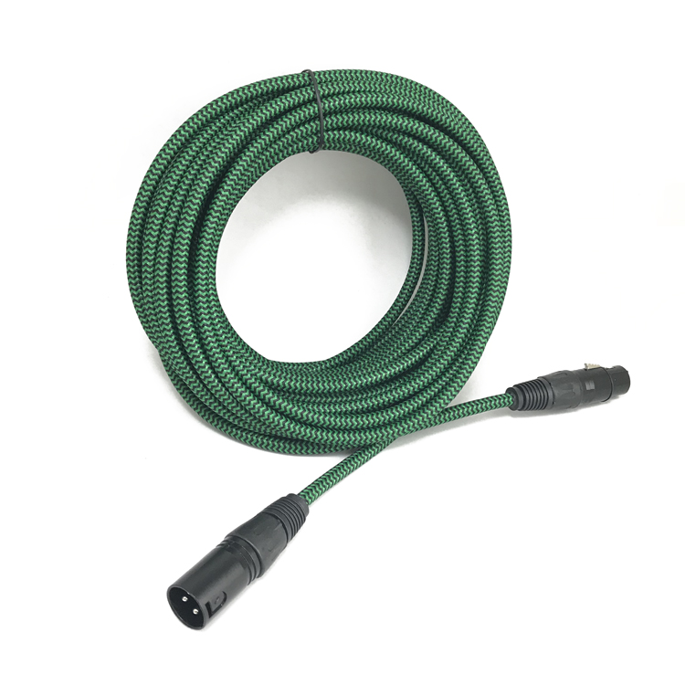  XLR Cable 3ft Heavy Duty Hybrid Braided XLR Patch Cable 3Pin XLR Male to Female Multi-Colored Micro