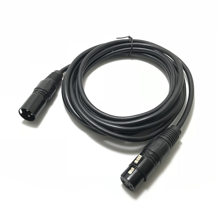 Male to female XRL M-F audio cable metal assembly type