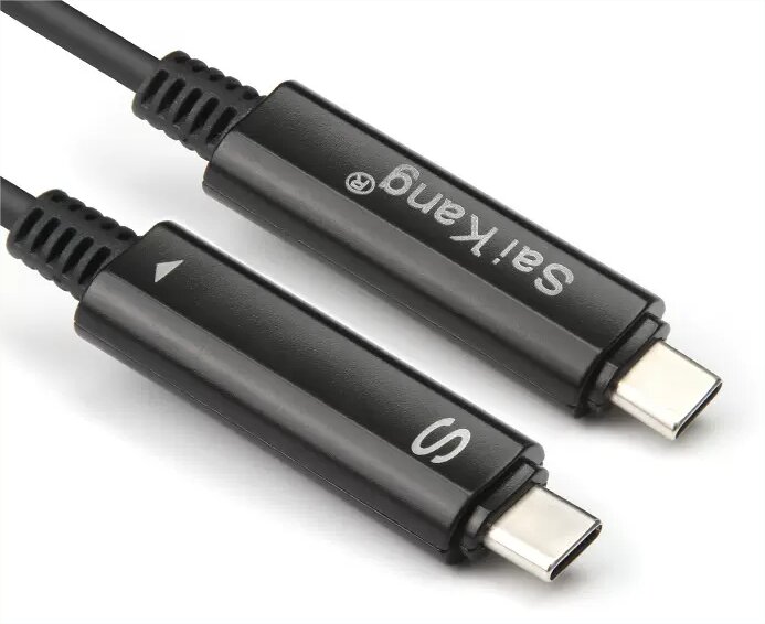 Type-C fiber optic data extension cable