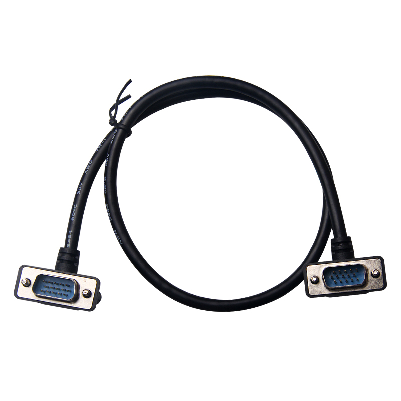 DB9P RS232 VGA90 degree HD15P elbow cable