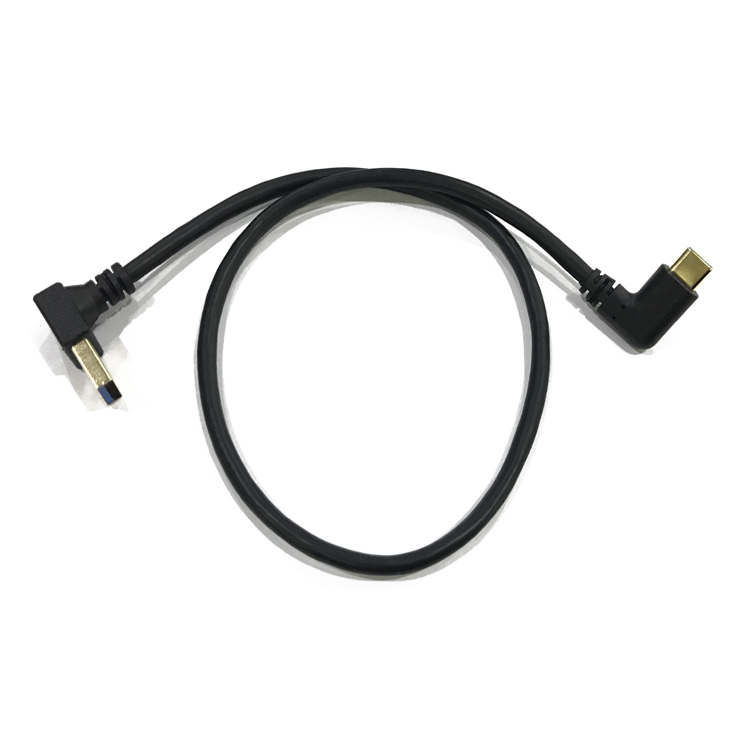 USB3.0 male top bend lower bend 3.1 male side bend TYPE-C male cable