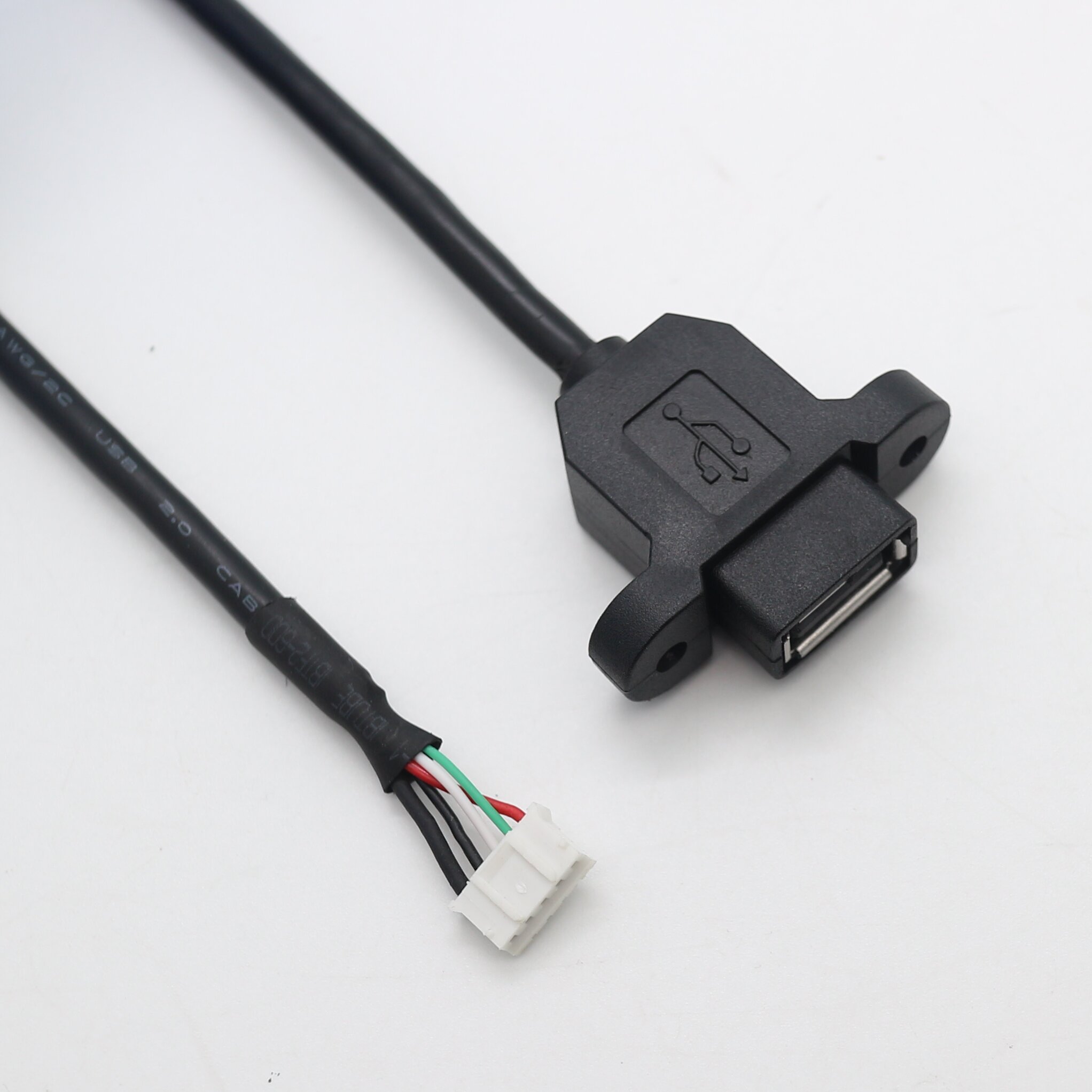 USB AF female double ear double screw positioning hole full head special mold custom line